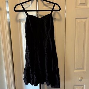 Old Navy Black Mini Dress with Spaghetti Straps